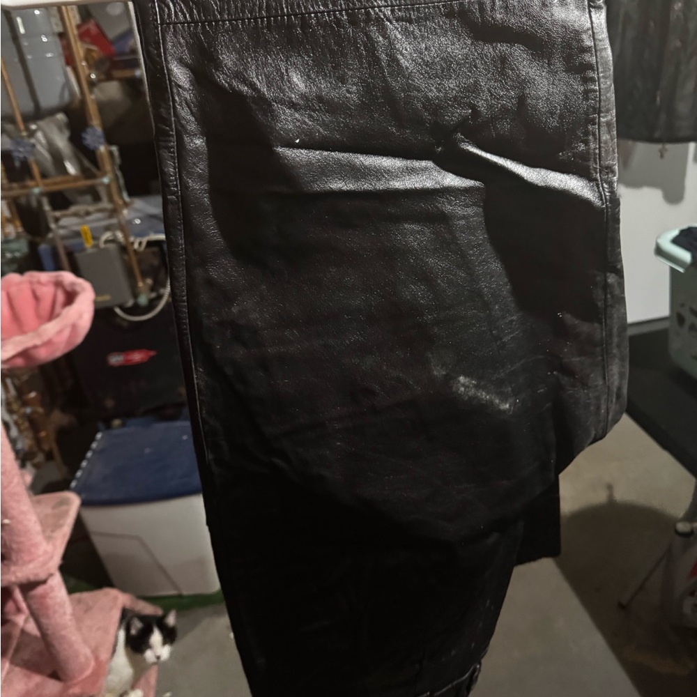 Black Leather Pants